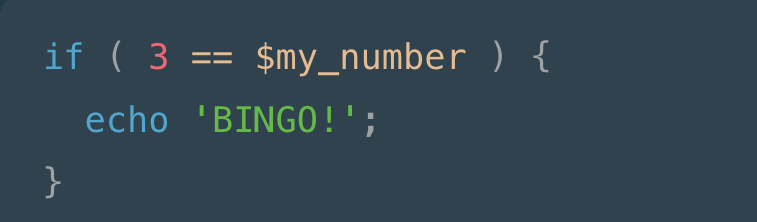 Comparison statements for WordPress Coding Standards